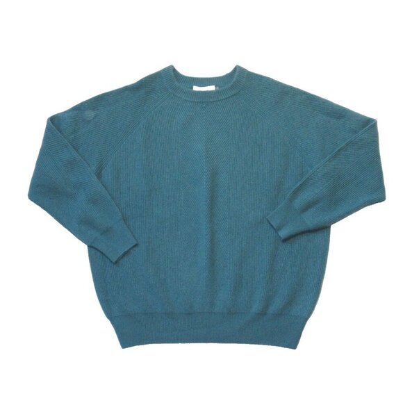 NWT Demylee Chelsea Cashmere Pullover in Green Ribbed Knit Sweater XS - Picture 1 of 5